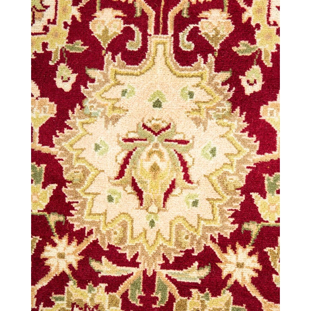 Traditional Mogul, One-of-a-Kind Hand-Knotted Area Rug - Red, 8' 1" x 10' 2" For Sale - Image 3 of 8