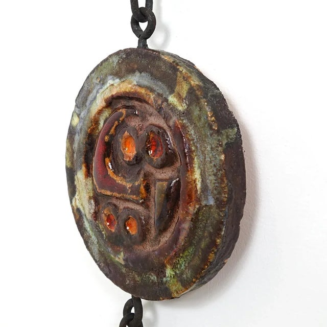 Mid-Century Modern Chained Ceramic Four Unit by Duisburgs For Sale - Image 4 of 9