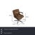 This set of six identical swivel chairs features distinctive Chesterfield button tufting and sleek chrome armrests,...