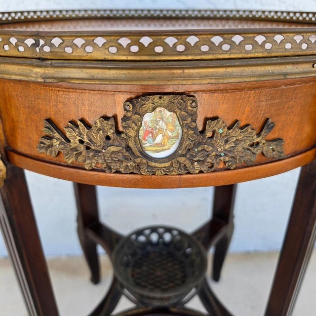 Antique 19th Century Louis XVI Revival Bouillotte Side Center Table For Sale - Image 10 of 17