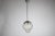 Metal Art Deco Geometric Etched Glass Pendant Light For Sale - Image 7 of 7
