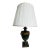 Green Neoclassical Toleware Table Lamp For Sale