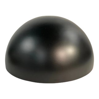 Mid-Century Modern Style Black Metal Half Dome Lampshade For Sale