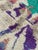 Hand-Knotted Moroccan Boujad Berber Rug — Abstract Multicolor Wool on Ivory — 6'6" X 9'10" For Sale - Image 10 of 10