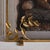 Modern Brilliant Gold Graceful Leaves Fireplace Screen For Sale - Image 3 of 11