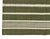 Handmade Woolen Flat Weave Rug, Olive Green and White Striped Wool Rug - 8'x10' For Sale - Image 12 of 13