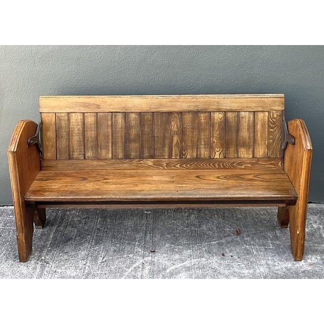 Vintage Adjustable Train Station Bench For Sale - Image 4 of 12