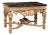 Fabulously Carved French Table with Marble Top For Sale