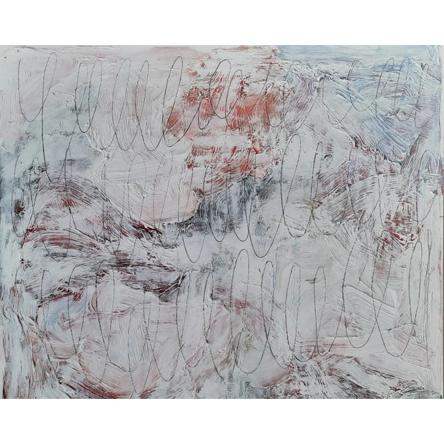 Abstract Original Abstract Figurative Oil Painting by Diane Grant | Unframed | Cy Twombly For Sale - Image 3 of 7