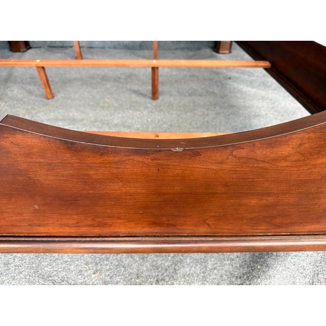Bassett Furniture King Size Poster Bed Frame For Sale - Image 16 of 18