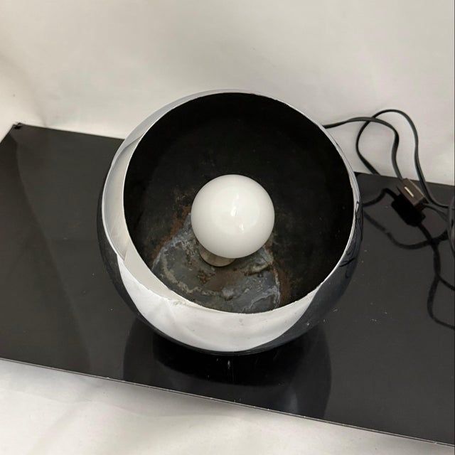 Vintage MCM Hanging Silver Ball Light For Sale In Portland, OR - Image 6 of 8