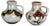 Pottery Fat Lava Vases Floral from Scheurich, Germany, 1970s, Set of 2 For Sale