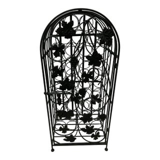 Vintage Iron Wine Rack For Sale