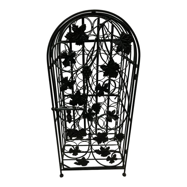 Vintage Iron Wine Rack For Sale