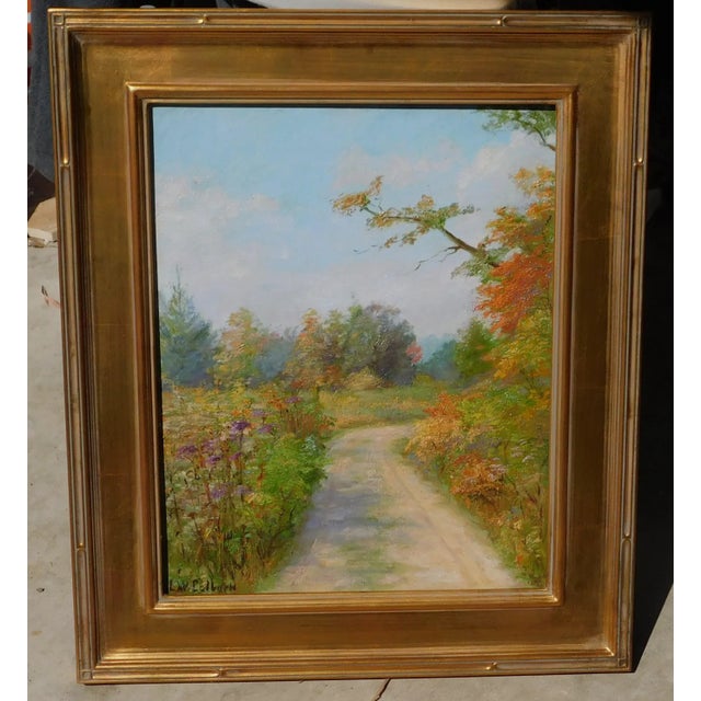 Early 20th Century Vintage Signed Impressionist Oil Painting For Sale - Image 5 of 5