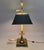 Metal Vintage Chapman Brass Bouillotte Lamp With Black Tole Shade For Sale - Image 7 of 8