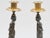 Pair of Napoleon III Gilt / Patinated-Bronze & Marble Caryatid Candlesticks For Sale - Image 10 of 11