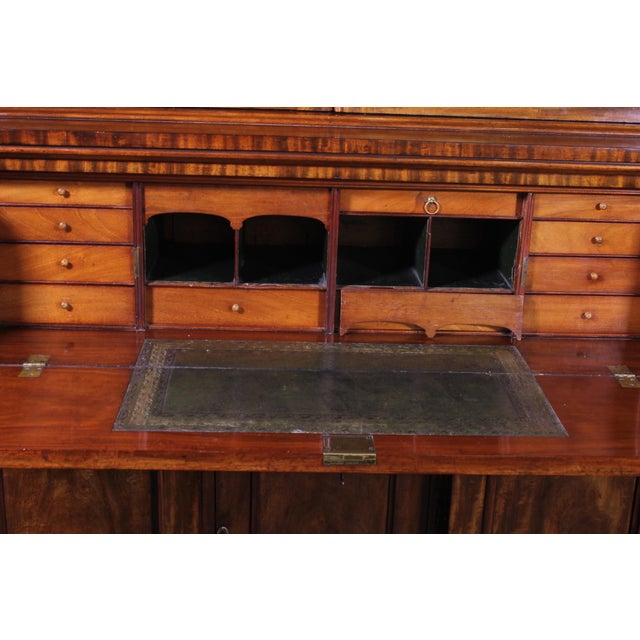 Mahogany Display Cabinet with Secretary Desk, 1800s For Sale - Image 13 of 14