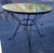 Mid-Century Modern Mid 20th C Vintage Wrought Iron Outdoor 4 Chairs With Round Table - 5 Pc Set For Sale - Image 3 of 7