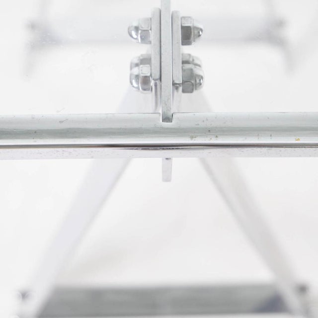 Stainless Steel Console Table, 1970s For Sale - Image 10 of 13