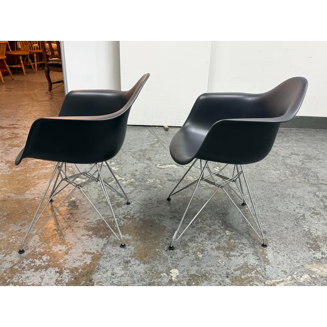 Vitra Charles & Ray Eames for Vitra Eames Plastic Dar Armchairs, Pair For Sale - Image 4 of 12