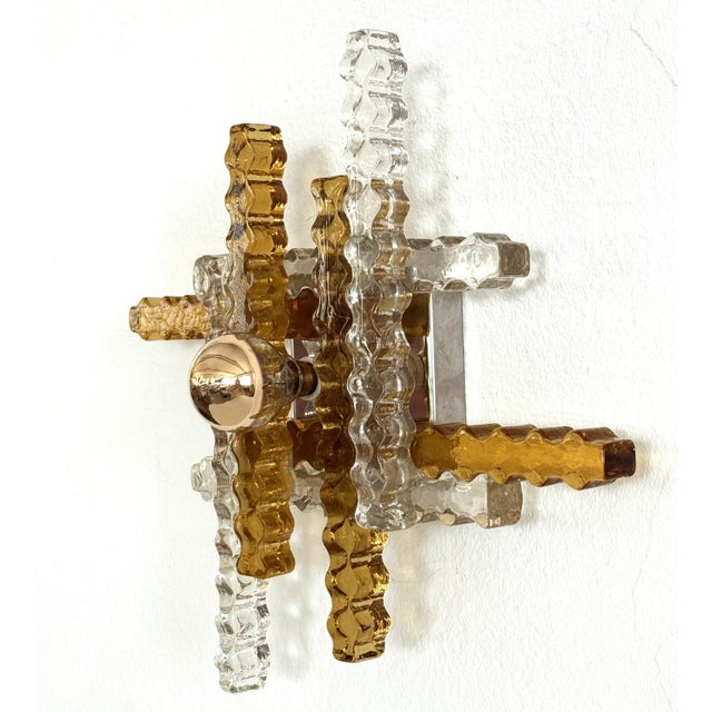 1970s Italian Art Glass Wall Sconce by Albano Poli for Poliarte, 1970s For Sale - Image 5 of 13