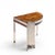 Leon Rosen for Pace Mezzaluna Mid Century Steel and Rosewood Side End Table For Sale - Image 9 of 9