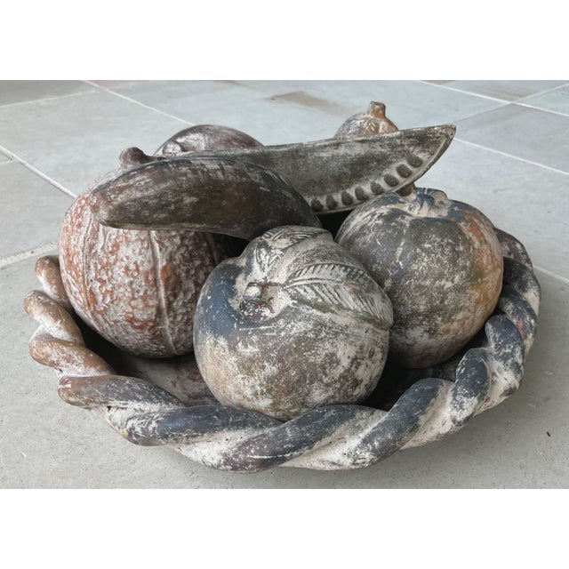 Late 20th-Century Mexican Barro Rojo (Red Clay) Earthenware Centerpiece Faux Fruit Platter - 8-Pieces For Sale - Image 18 of 18