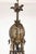Rococo Early 20th Century Cast Bronze Highly Ornate Chandelier With Original Etched Glass Down Shades For Sale - Image 3 of 16