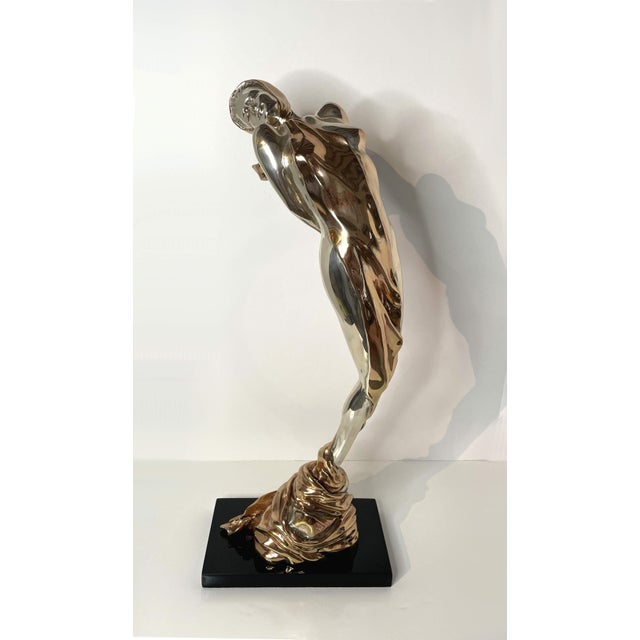 Abstract Late 20th Century Signed Federico Carduna Bronze Sculpture Limited Ed. 278/500 For Sale - Image 3 of 14
