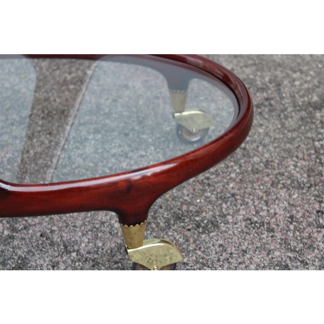 Cesare Lacca Vintage Ovale Bar Cart by Cesare Lacca, 1950s For Sale - Image 4 of 12
