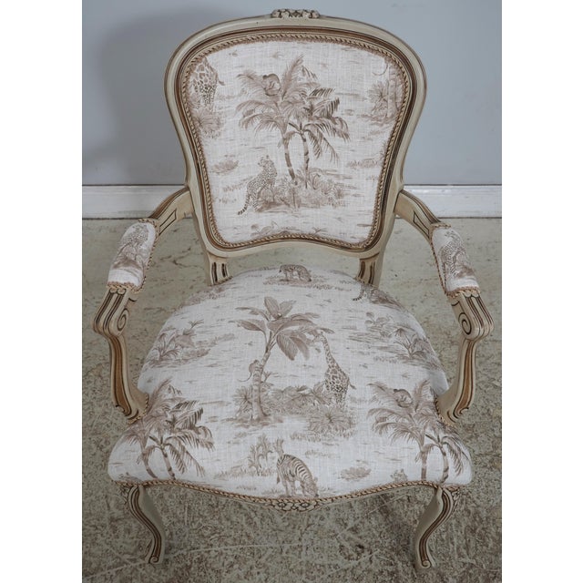 Age: Approx: 30 Years Old Details: Nice Carved Details Quality Construction Professionally Reupholstered In New Upholstery...