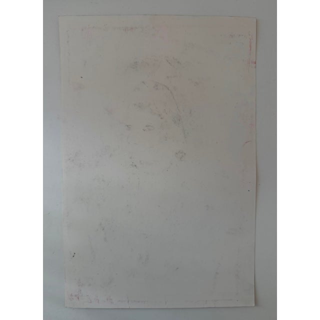 Original Signed Karl Lagerfeld Drawing Portrait of Sheikha Moza, 2010 For Sale - Image 10 of 10