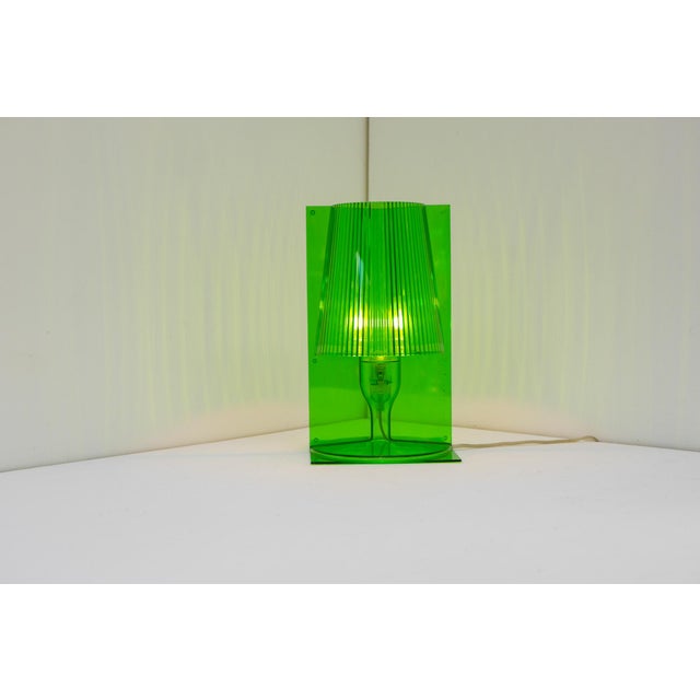 Kartell Take Table Lamp in Green Transparent Polycarbonate by Ferruccio Laviani for Kartell, 2003 For Sale - Image 4 of 17