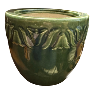 Midcentury Green Planter