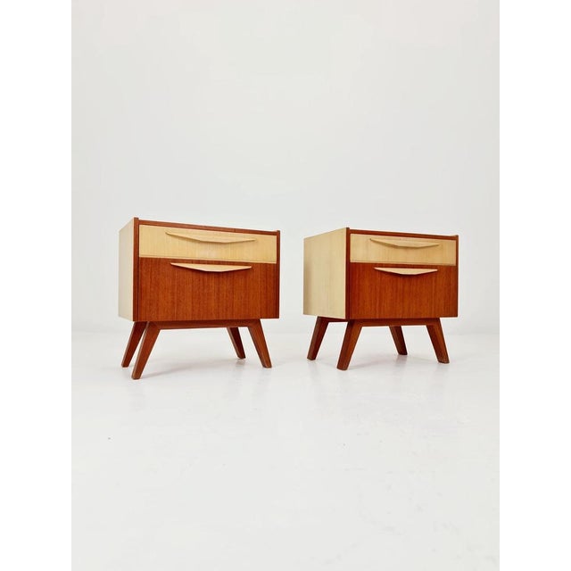 Mid-Century German Nightstands, 1950s, Set of 2 For Sale - Image 11 of 12