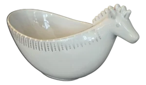 Jonathan Adler Zebra Open Bowl 8” Silver Design Happy Chic Trinket Nut Candy Dish