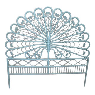 Boho Chic Tree of Life Fiddlehead Full Size Headboard For Sale