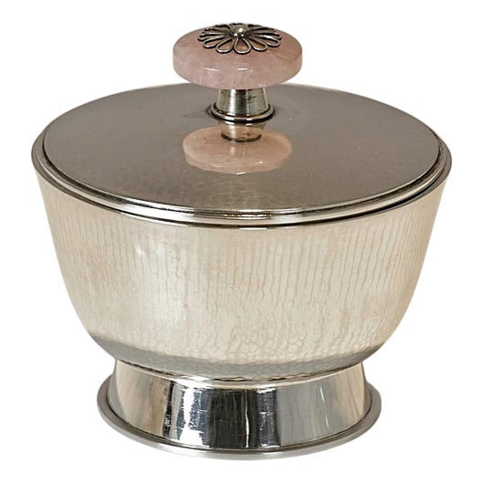 Hand-Crafted Silver Can, 1940s For Sale