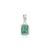 Not Yet Made - Made To Order Dainty Natural Emerald Pendant in 925 Sterling Silver For Sale - Image 5 of 11