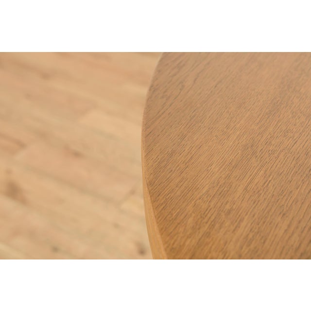 Mid-Century Round Extendable Oak Dining Table by Farstrup Møbler, Denmark, 1970s For Sale - Image 12 of 18