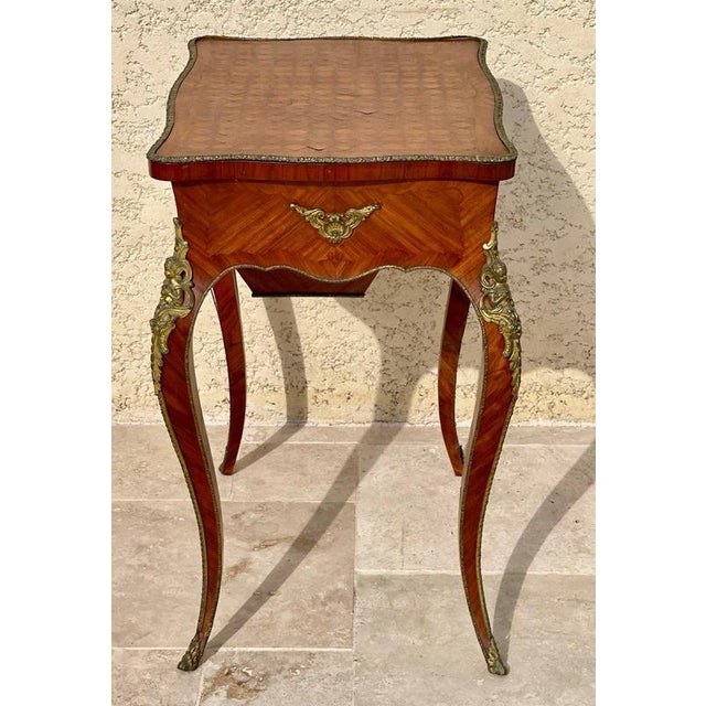 Louis XV Style Side Table / Worktable For Sale - Image 9 of 13