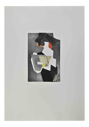 Hans Richter, Untitled, Etching and Collage, 1973