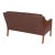 Model 2208 2-Seater Sofa with Patinated Original Brown Leather by Børge Mogensen for Fredericia For Sale - Image 3 of 5