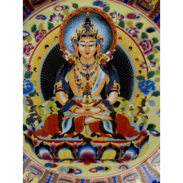 Early 20th Century Early 20th Century Chinese Porcelain Kuan Yin Bowl For Sale - Image 5 of 8