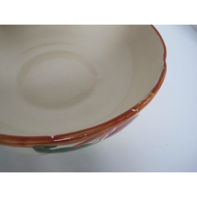 Franciscan China 1950's Franciscan Apple Pattern Serving Bowl For Sale - Image 4 of 6