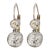 Edwardian Style 2.34 Carat Diamond Platinum Gold Drop Earrings, A Pair For Sale