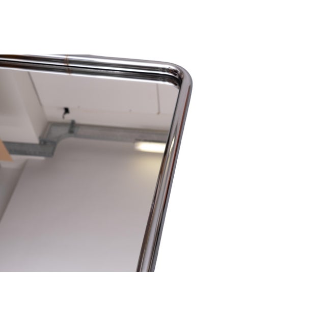 Square Chrome Tube Frame Wall Mirror from Belgo Chrome, 1970s For Sale - Image 6 of 8