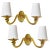 Gold Vintage French Bronze Sconces in Gold Color, 20th Century, Set of 2 For Sale - Image 8 of 8