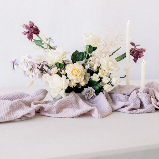 Soft, gauzy, and luxuriously long, our Organic Cotton Table Runner elevates your tabletop with effortless layering. Made...